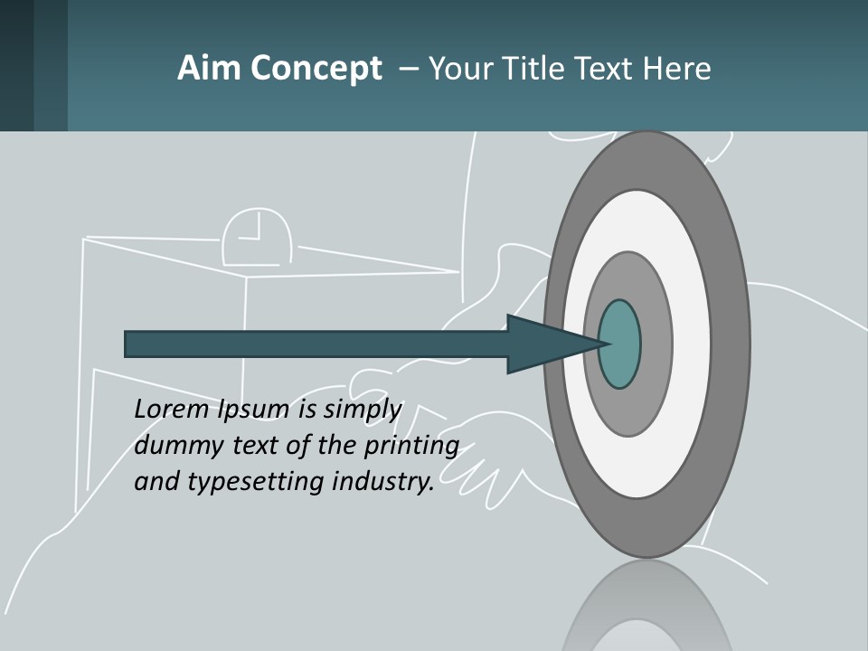 A Man Sitting In Front Of A Desk With A Computer On It PowerPoint Template