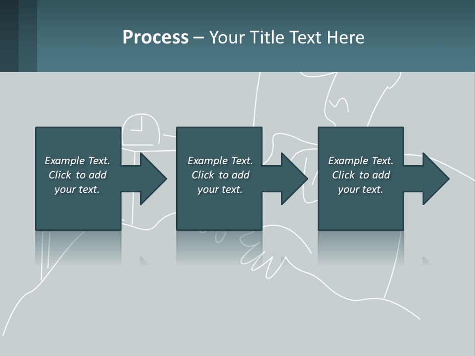 A Man Sitting In Front Of A Desk With A Computer On It PowerPoint Template