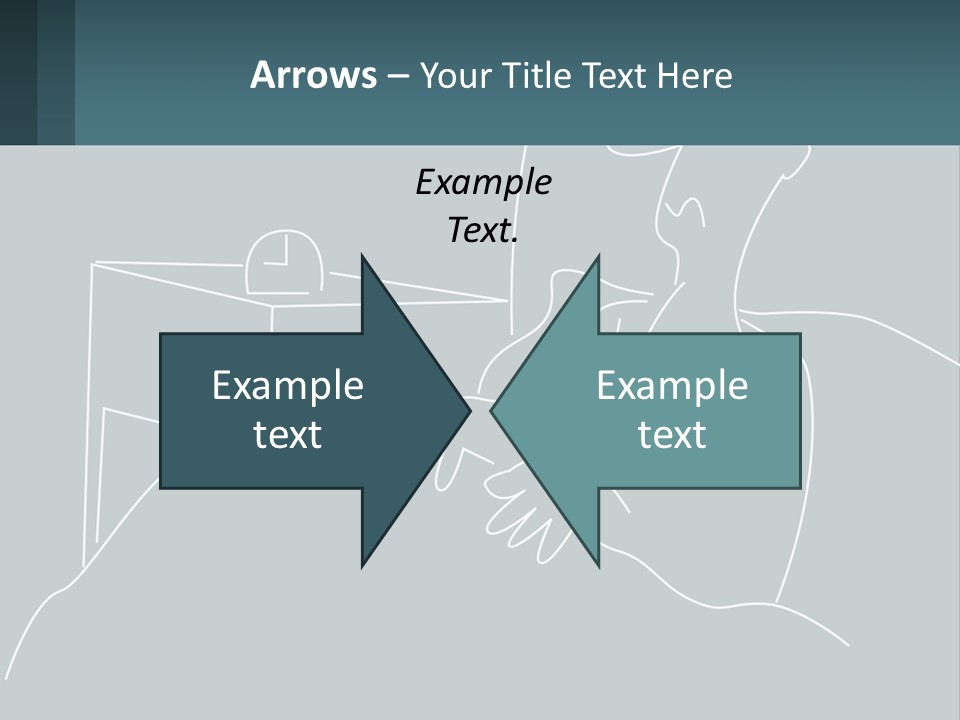 A Man Sitting In Front Of A Desk With A Computer On It PowerPoint Template