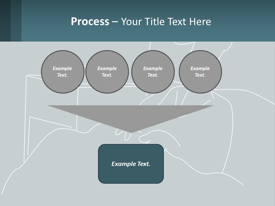 A Man Sitting In Front Of A Desk With A Computer On It PowerPoint Template