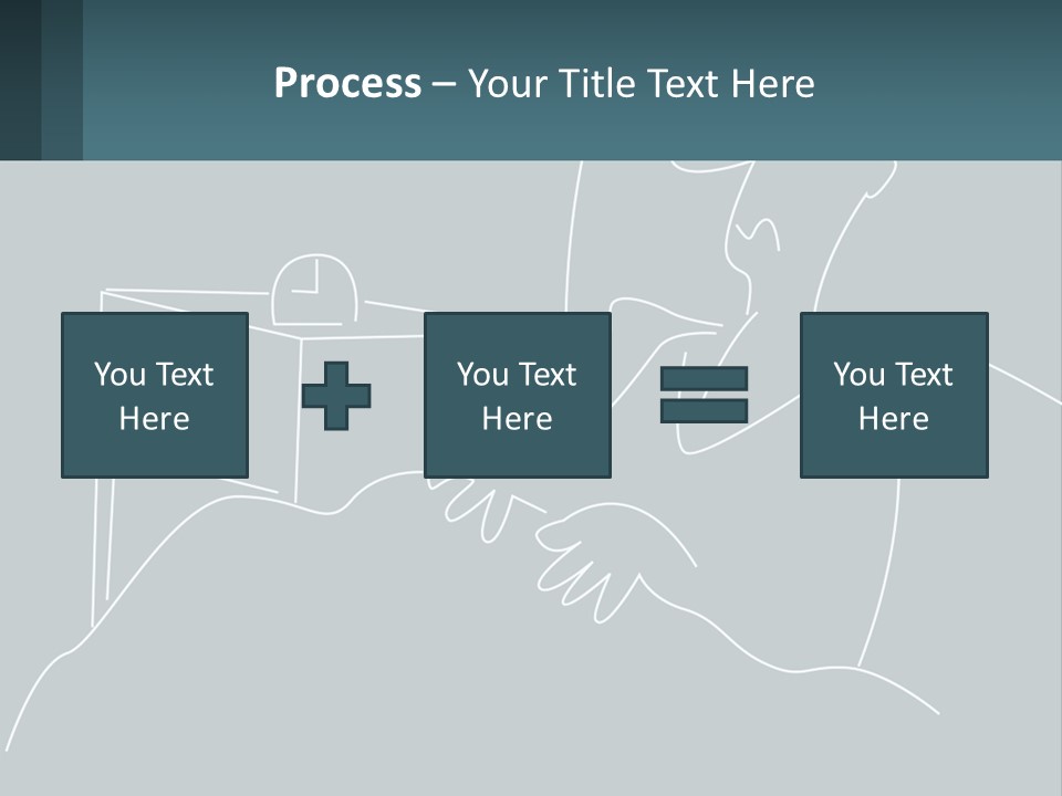 A Man Sitting In Front Of A Desk With A Computer On It PowerPoint Template