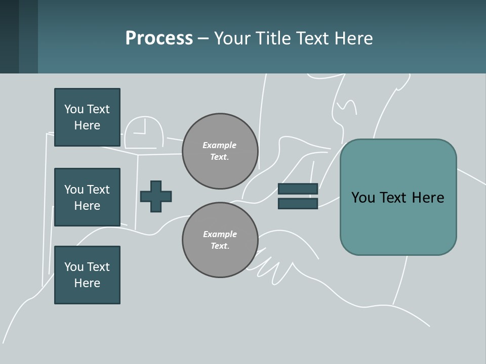 A Man Sitting In Front Of A Desk With A Computer On It PowerPoint Template