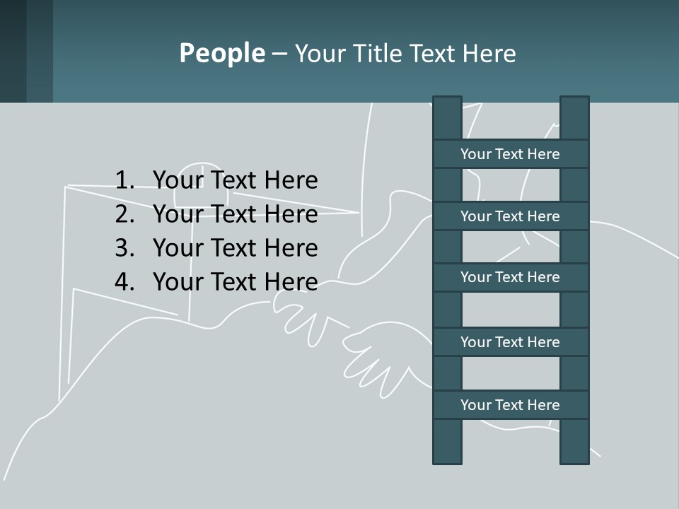 A Man Sitting In Front Of A Desk With A Computer On It PowerPoint Template