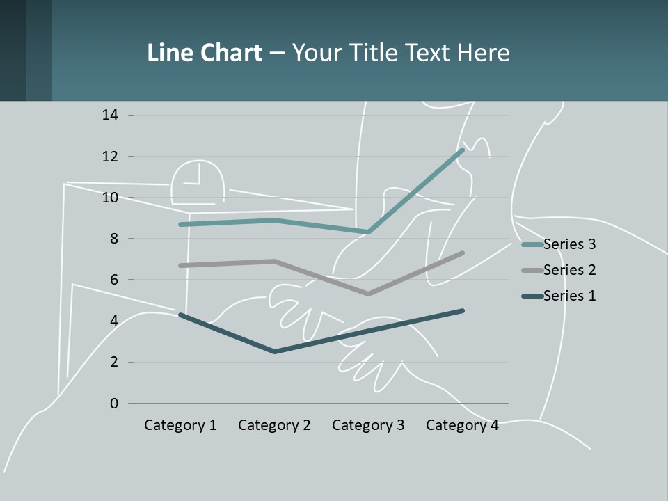 A Man Sitting In Front Of A Desk With A Computer On It PowerPoint Template