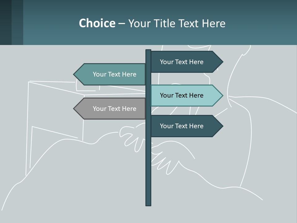A Man Sitting In Front Of A Desk With A Computer On It PowerPoint Template