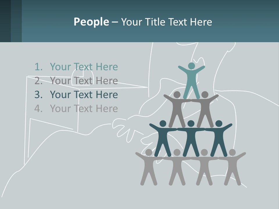 A Man Sitting In Front Of A Desk With A Computer On It PowerPoint Template