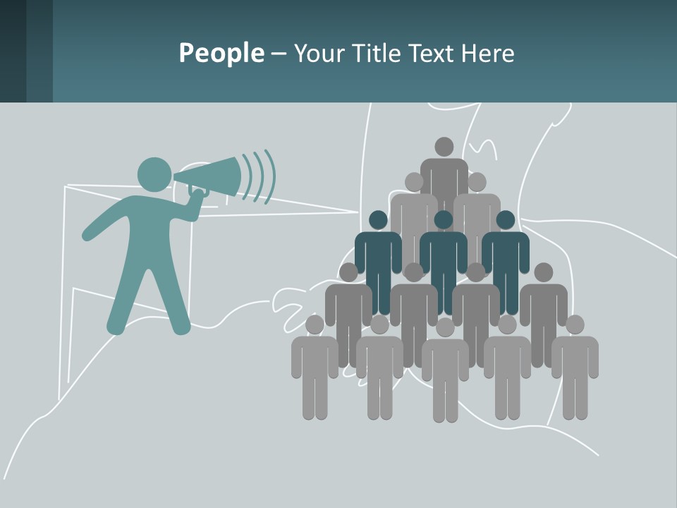 A Man Sitting In Front Of A Desk With A Computer On It PowerPoint Template