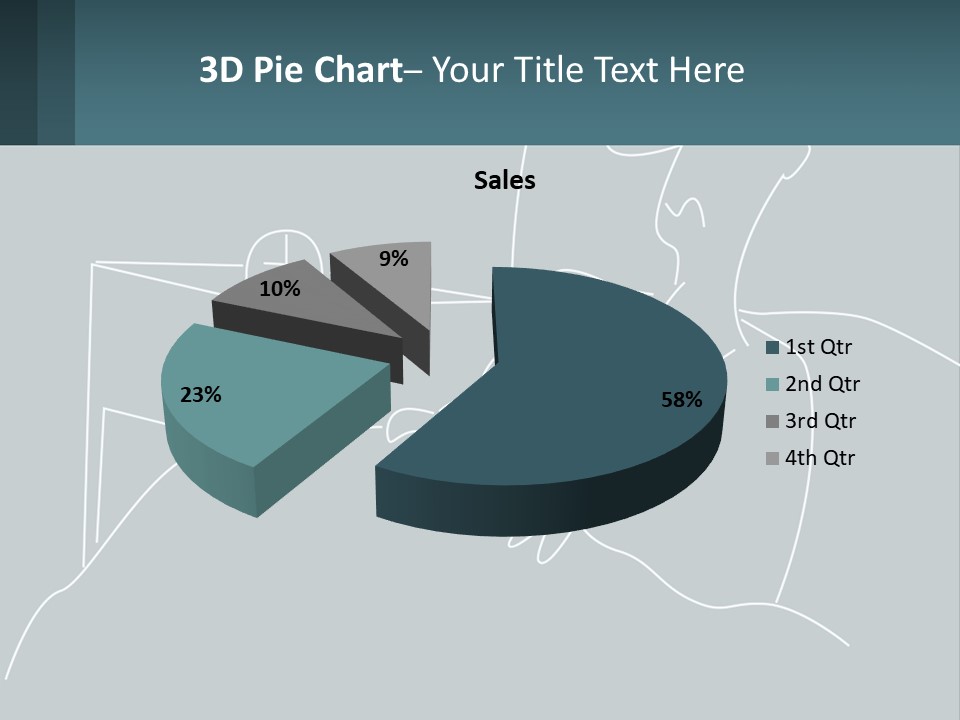 A Man Sitting In Front Of A Desk With A Computer On It PowerPoint Template