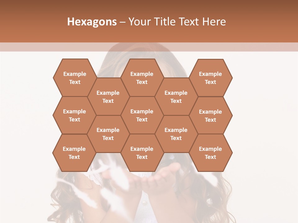 A Little Girl Is Blowing Bubbles In Her Hands PowerPoint Template