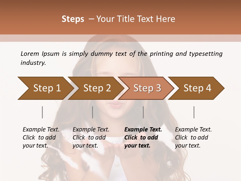 A Little Girl Is Blowing Bubbles In Her Hands PowerPoint Template