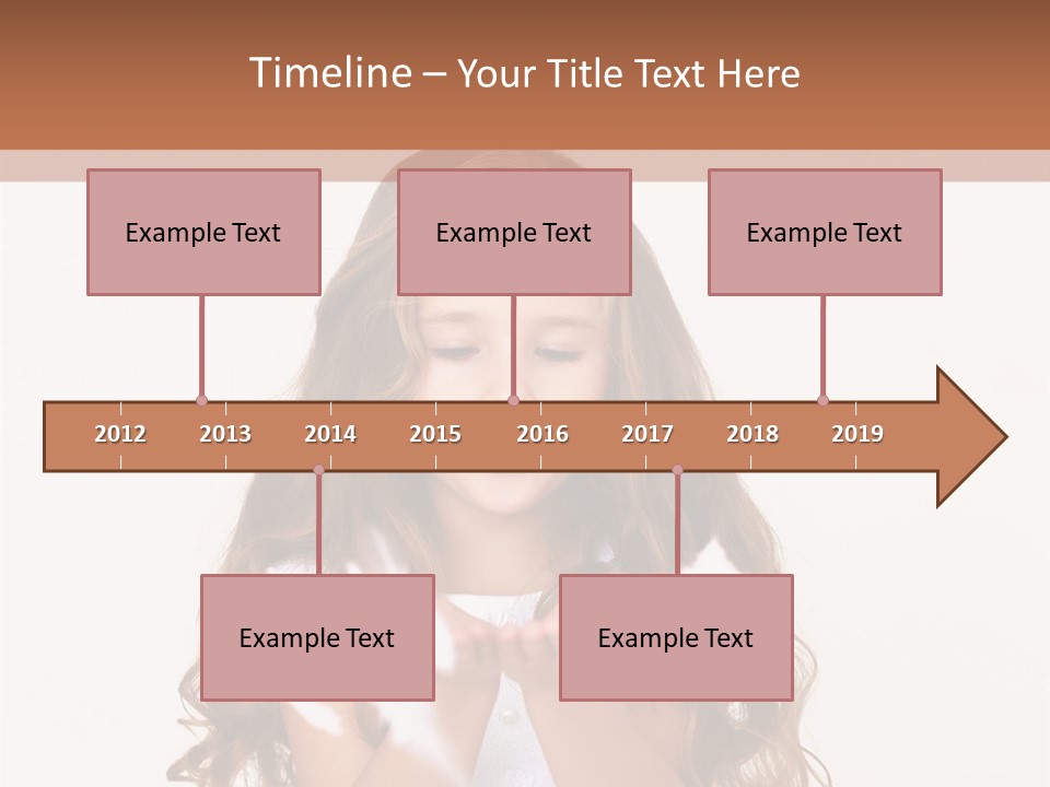 A Little Girl Is Blowing Bubbles In Her Hands PowerPoint Template