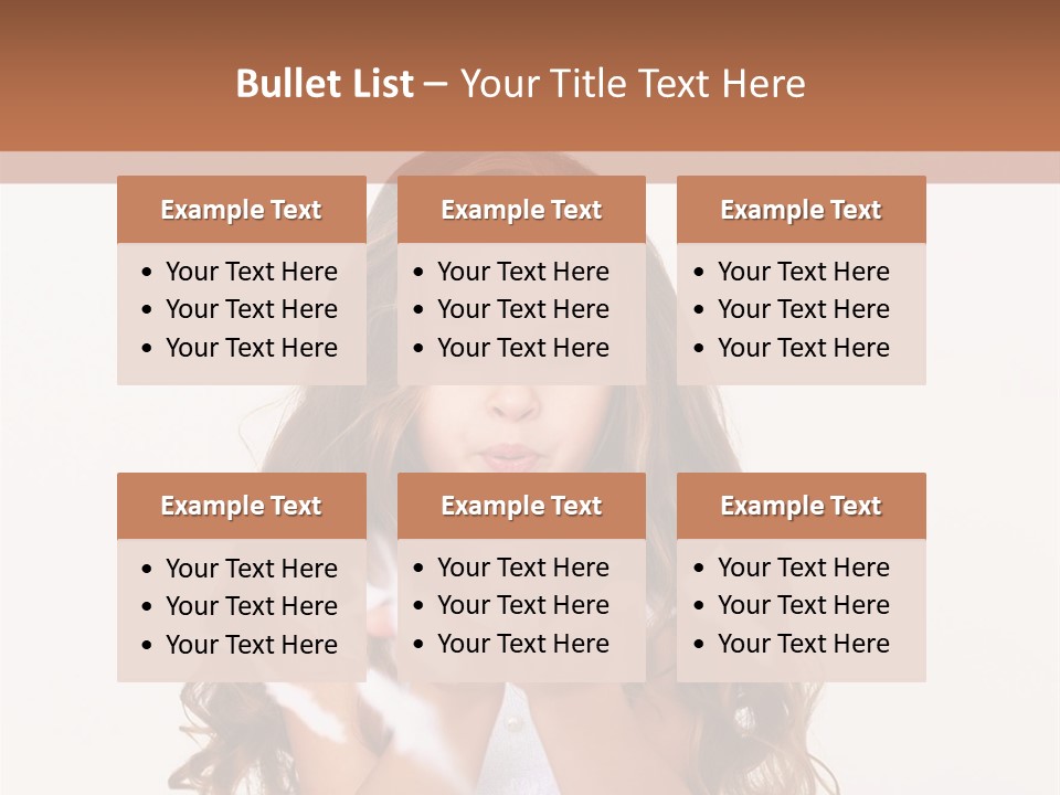 A Little Girl Is Blowing Bubbles In Her Hands PowerPoint Template