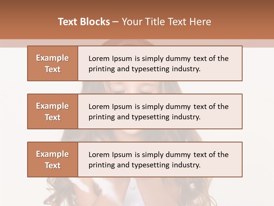 A Little Girl Is Blowing Bubbles In Her Hands PowerPoint Template