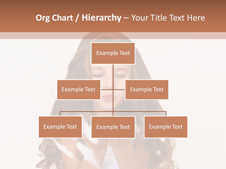 A Little Girl Is Blowing Bubbles In Her Hands PowerPoint Template