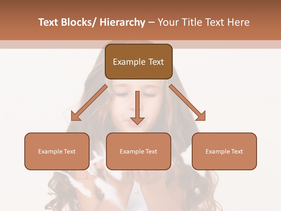 A Little Girl Is Blowing Bubbles In Her Hands PowerPoint Template