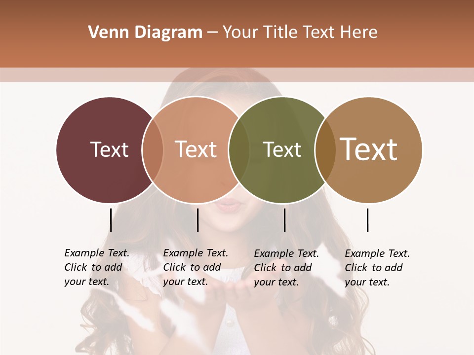 A Little Girl Is Blowing Bubbles In Her Hands PowerPoint Template