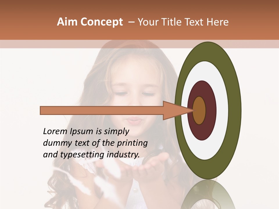 A Little Girl Is Blowing Bubbles In Her Hands PowerPoint Template