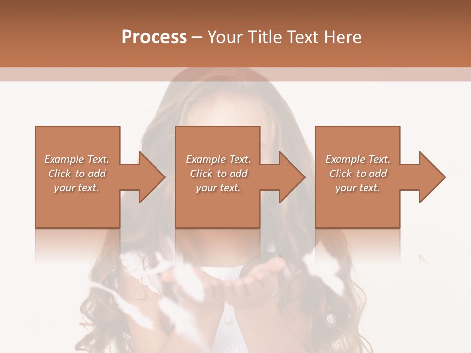 A Little Girl Is Blowing Bubbles In Her Hands PowerPoint Template