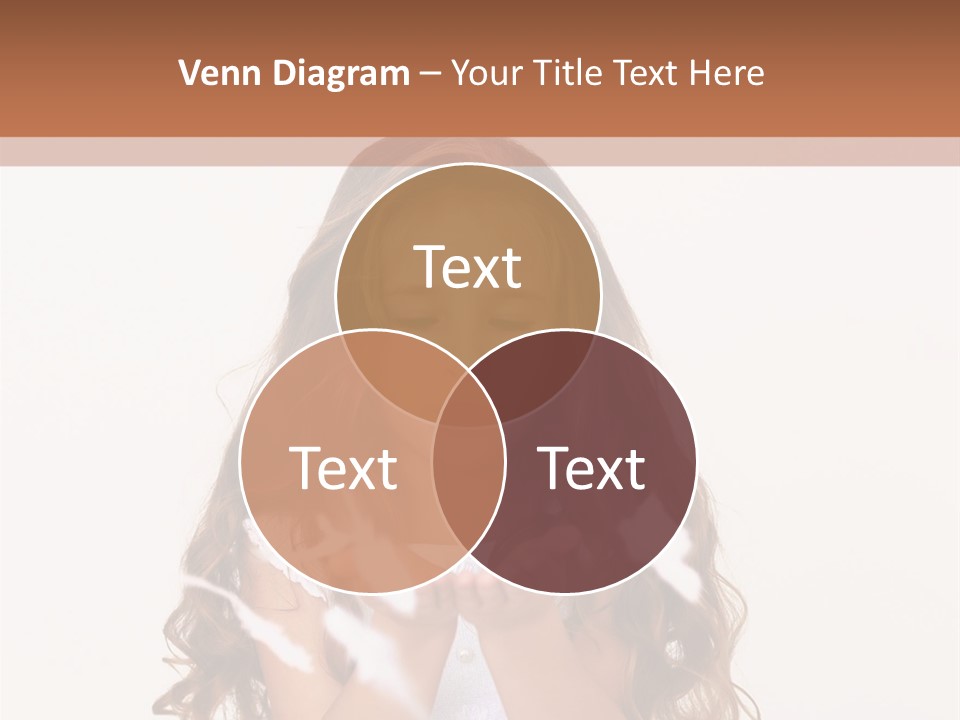 A Little Girl Is Blowing Bubbles In Her Hands PowerPoint Template