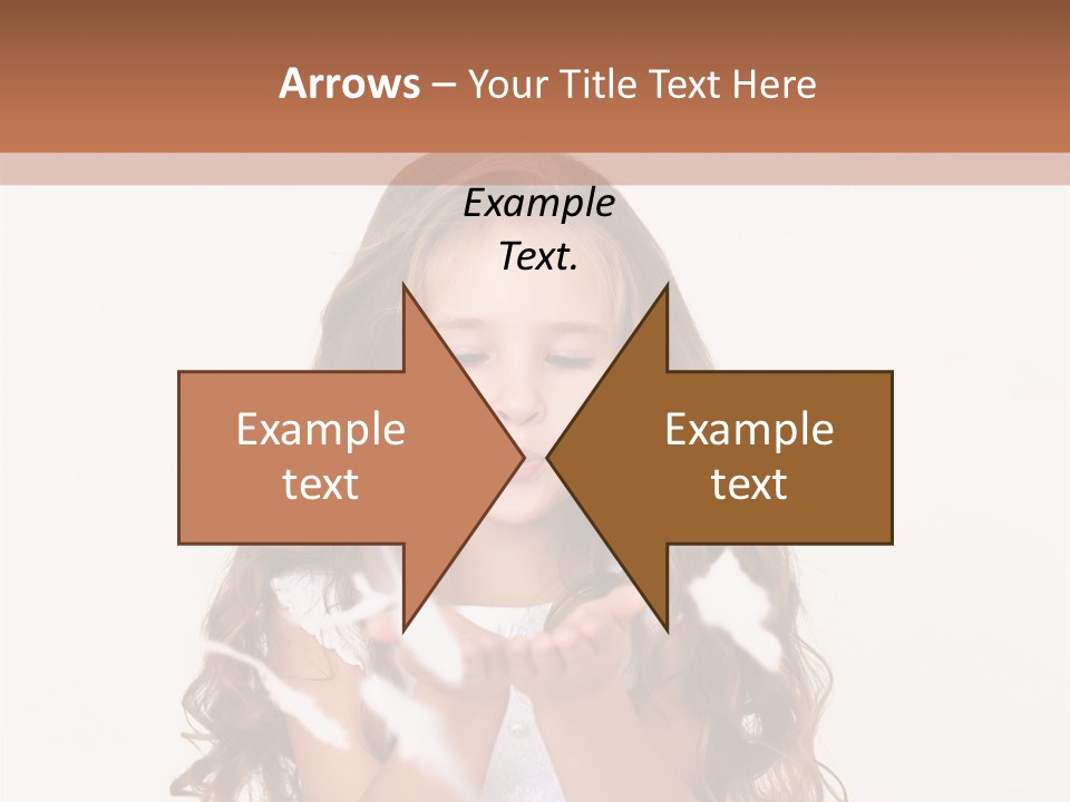 A Little Girl Is Blowing Bubbles In Her Hands PowerPoint Template