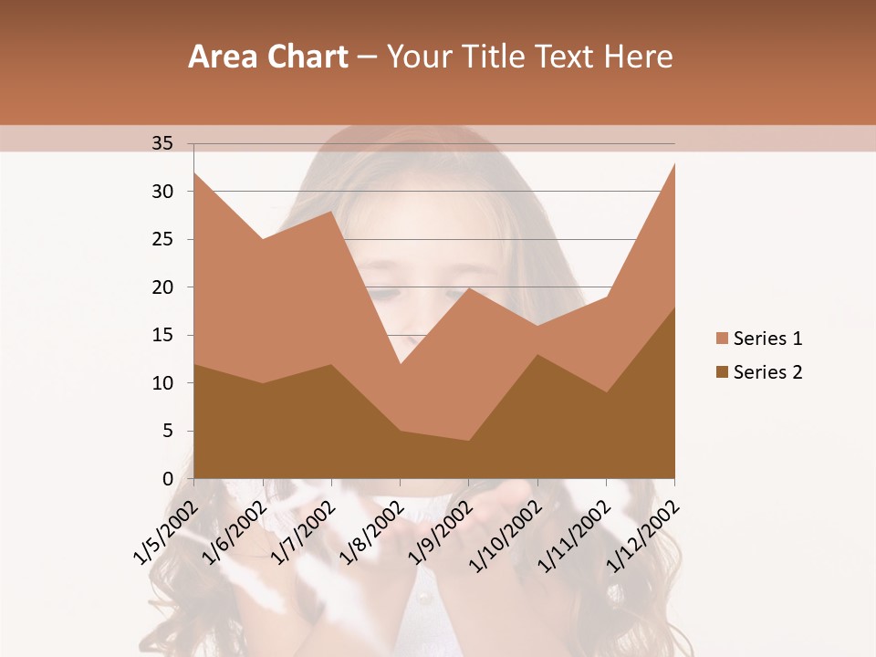 A Little Girl Is Blowing Bubbles In Her Hands PowerPoint Template