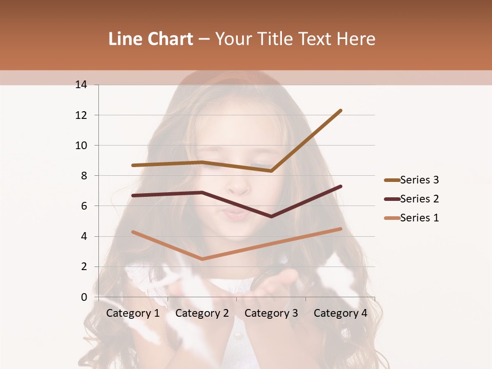 A Little Girl Is Blowing Bubbles In Her Hands PowerPoint Template