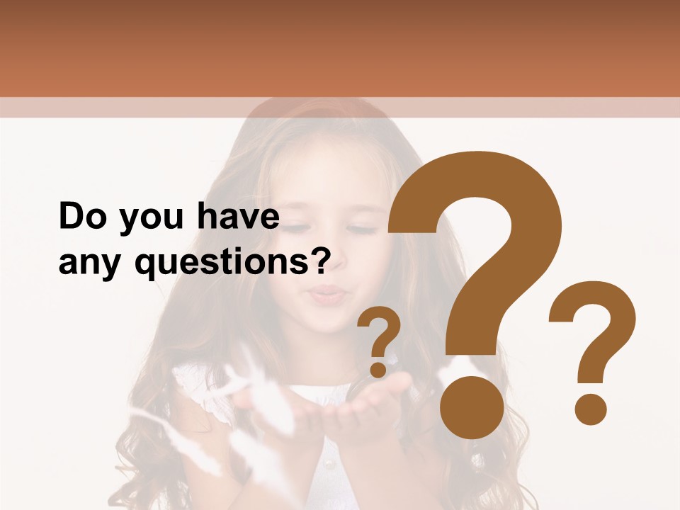 A Little Girl Is Blowing Bubbles In Her Hands PowerPoint Template