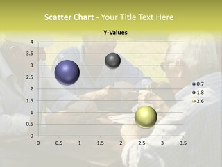 A Group Of Elderly Men Playing Cards At A Picnic Table PowerPoint Template