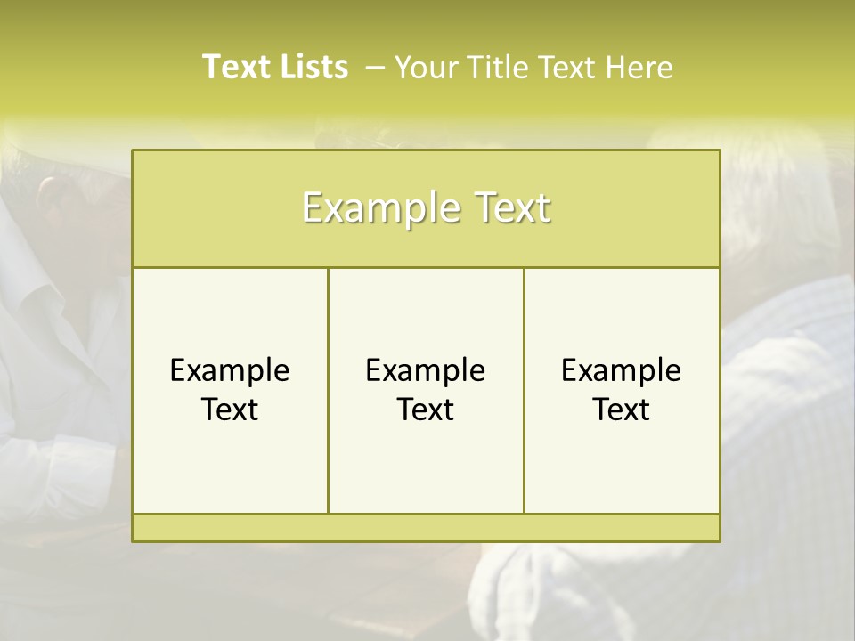 A Group Of Elderly Men Playing Cards At A Picnic Table PowerPoint Template