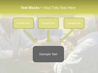 A Group Of Elderly Men Playing Cards At A Picnic Table PowerPoint Template