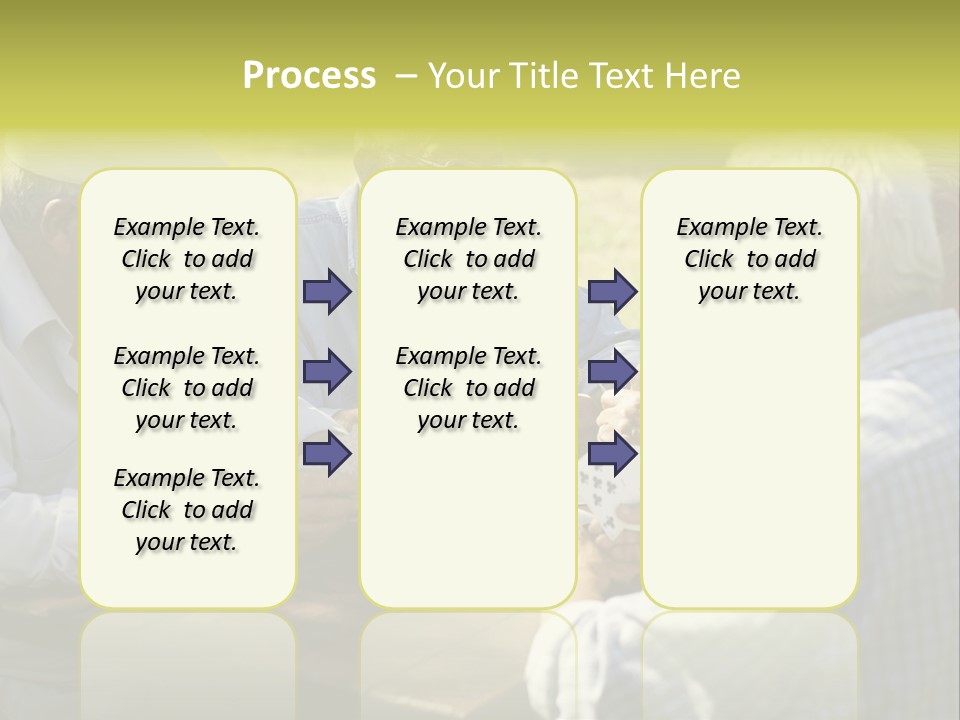 A Group Of Elderly Men Playing Cards At A Picnic Table PowerPoint Template