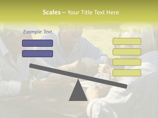 A Group Of Elderly Men Playing Cards At A Picnic Table PowerPoint Template
