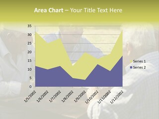A Group Of Elderly Men Playing Cards At A Picnic Table PowerPoint Template