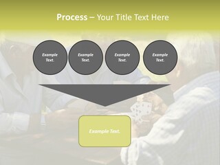 A Group Of Elderly Men Playing Cards At A Picnic Table PowerPoint Template