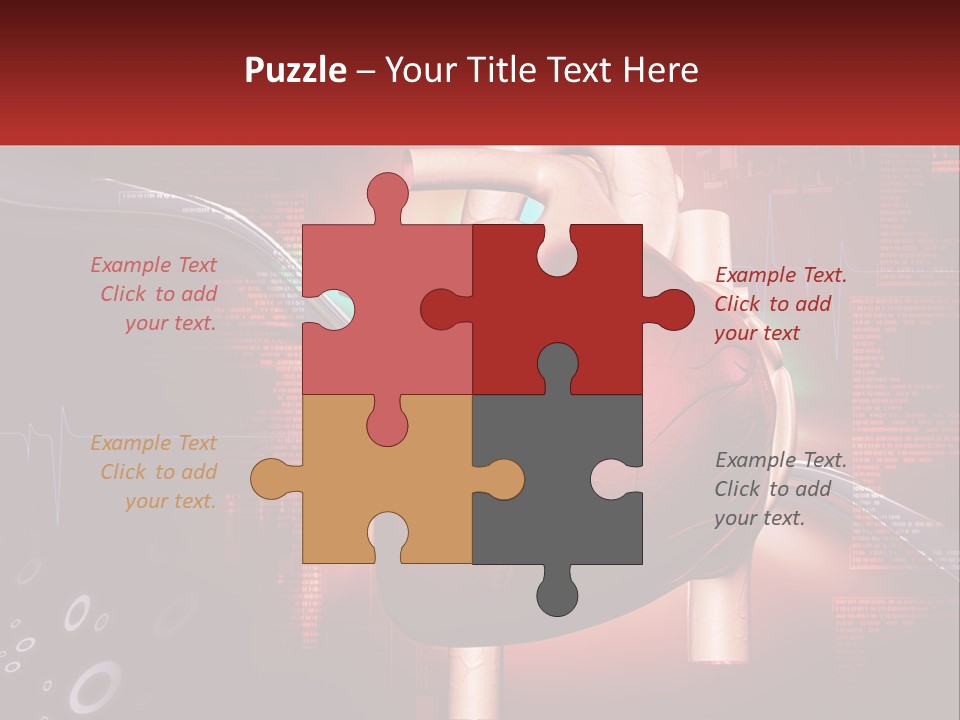 A Medical Powerpoint Presentation With A Heart PowerPoint Template