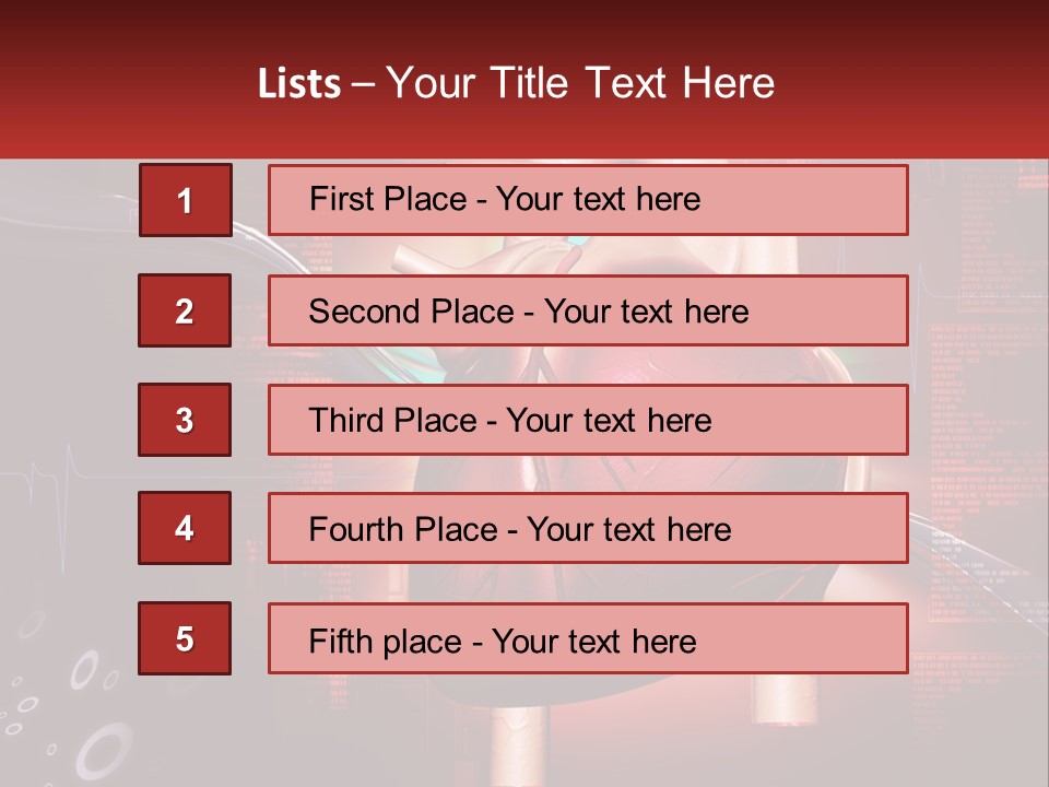 A Medical Powerpoint Presentation With A Heart PowerPoint Template