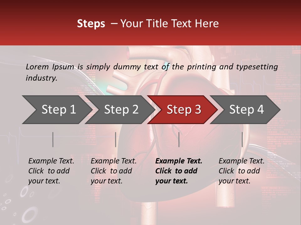 A Medical Powerpoint Presentation With A Heart PowerPoint Template