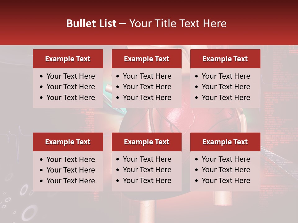 A Medical Powerpoint Presentation With A Heart PowerPoint Template