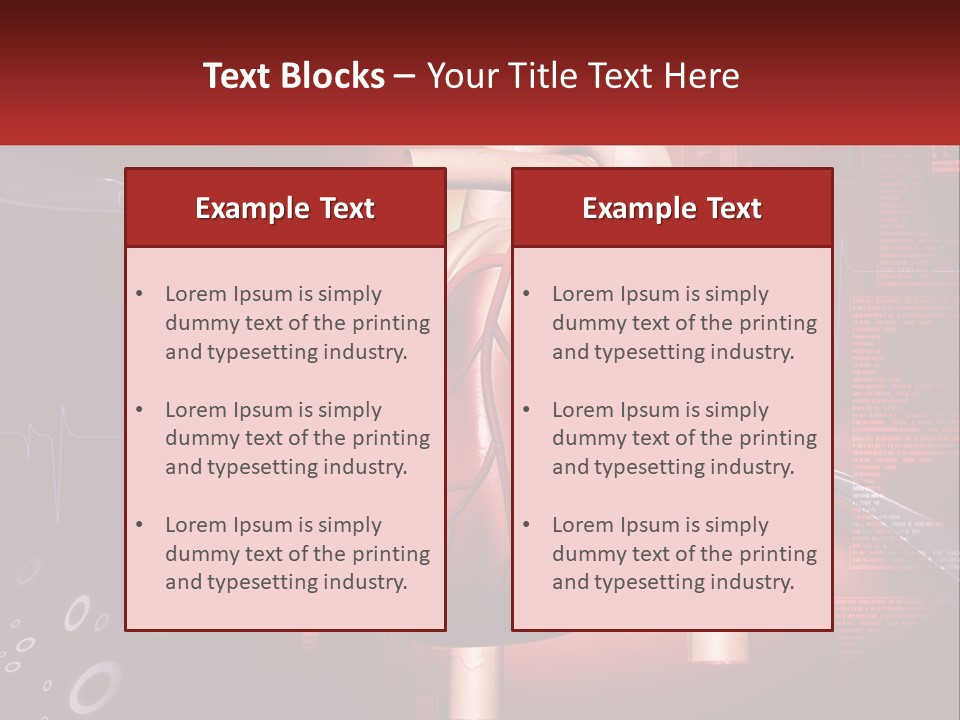 A Medical Powerpoint Presentation With A Heart PowerPoint Template