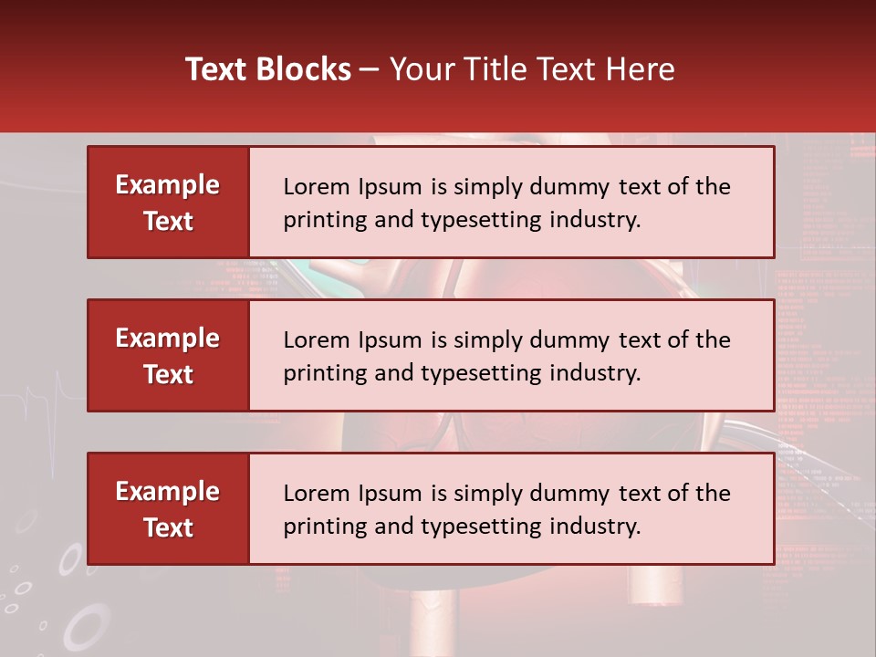 A Medical Powerpoint Presentation With A Heart PowerPoint Template