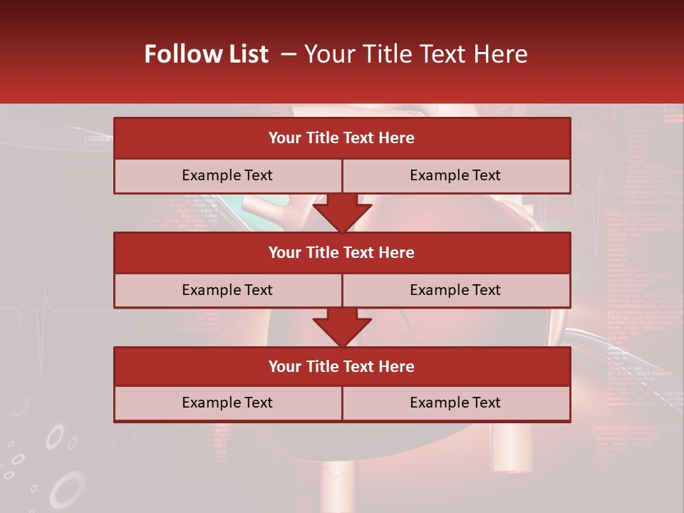 A Medical Powerpoint Presentation With A Heart PowerPoint Template