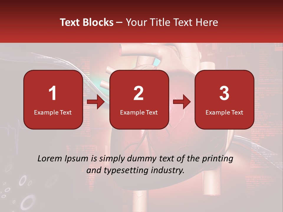 A Medical Powerpoint Presentation With A Heart PowerPoint Template