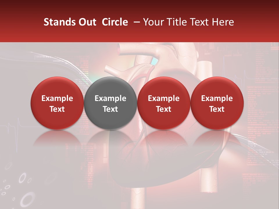 A Medical Powerpoint Presentation With A Heart PowerPoint Template