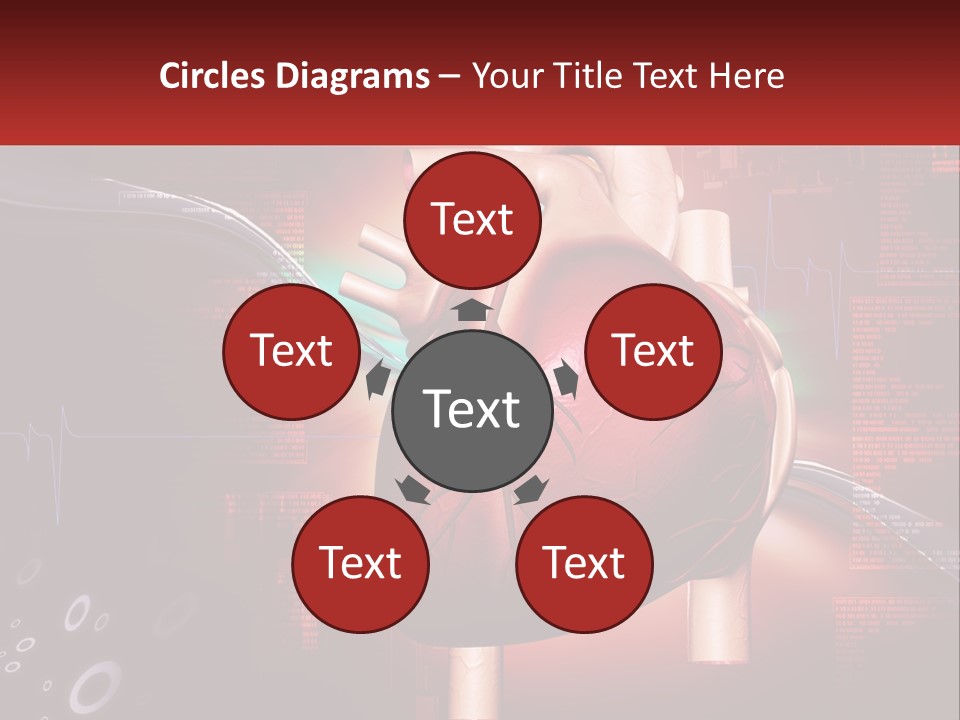 A Medical Powerpoint Presentation With A Heart PowerPoint Template