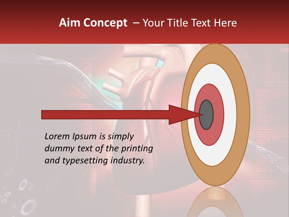 A Medical Powerpoint Presentation With A Heart PowerPoint Template