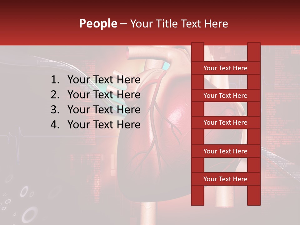 A Medical Powerpoint Presentation With A Heart PowerPoint Template