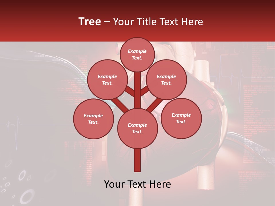 A Medical Powerpoint Presentation With A Heart PowerPoint Template