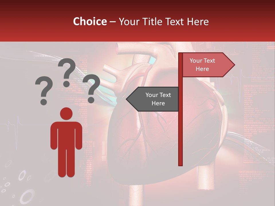 A Medical Powerpoint Presentation With A Heart PowerPoint Template