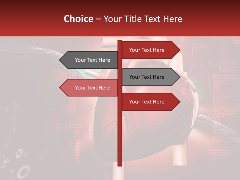 A Medical Powerpoint Presentation With A Heart PowerPoint Template