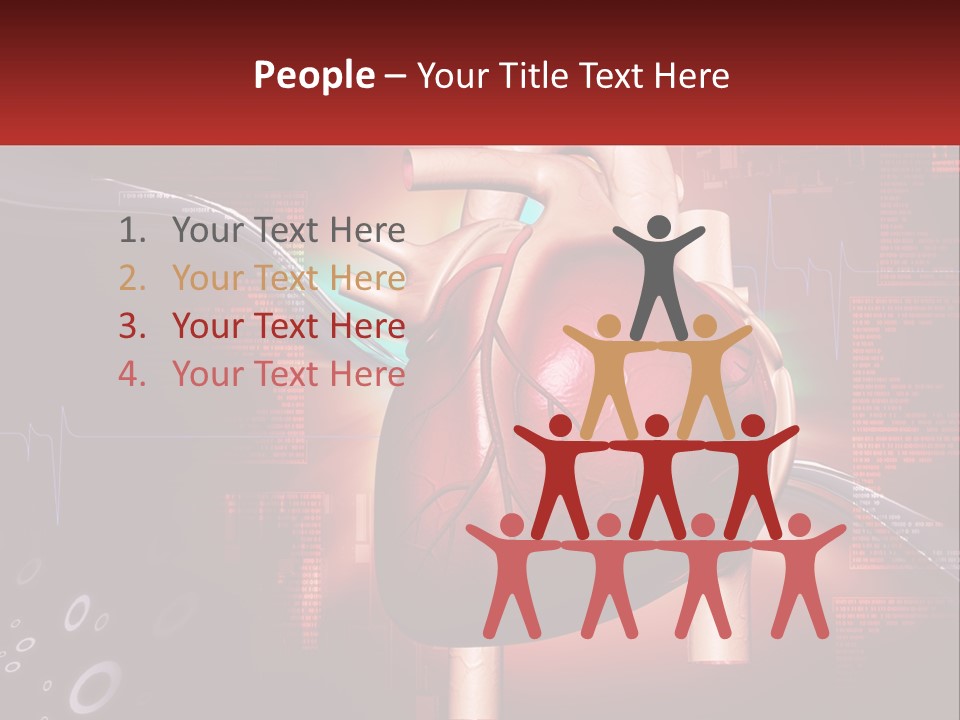 A Medical Powerpoint Presentation With A Heart PowerPoint Template